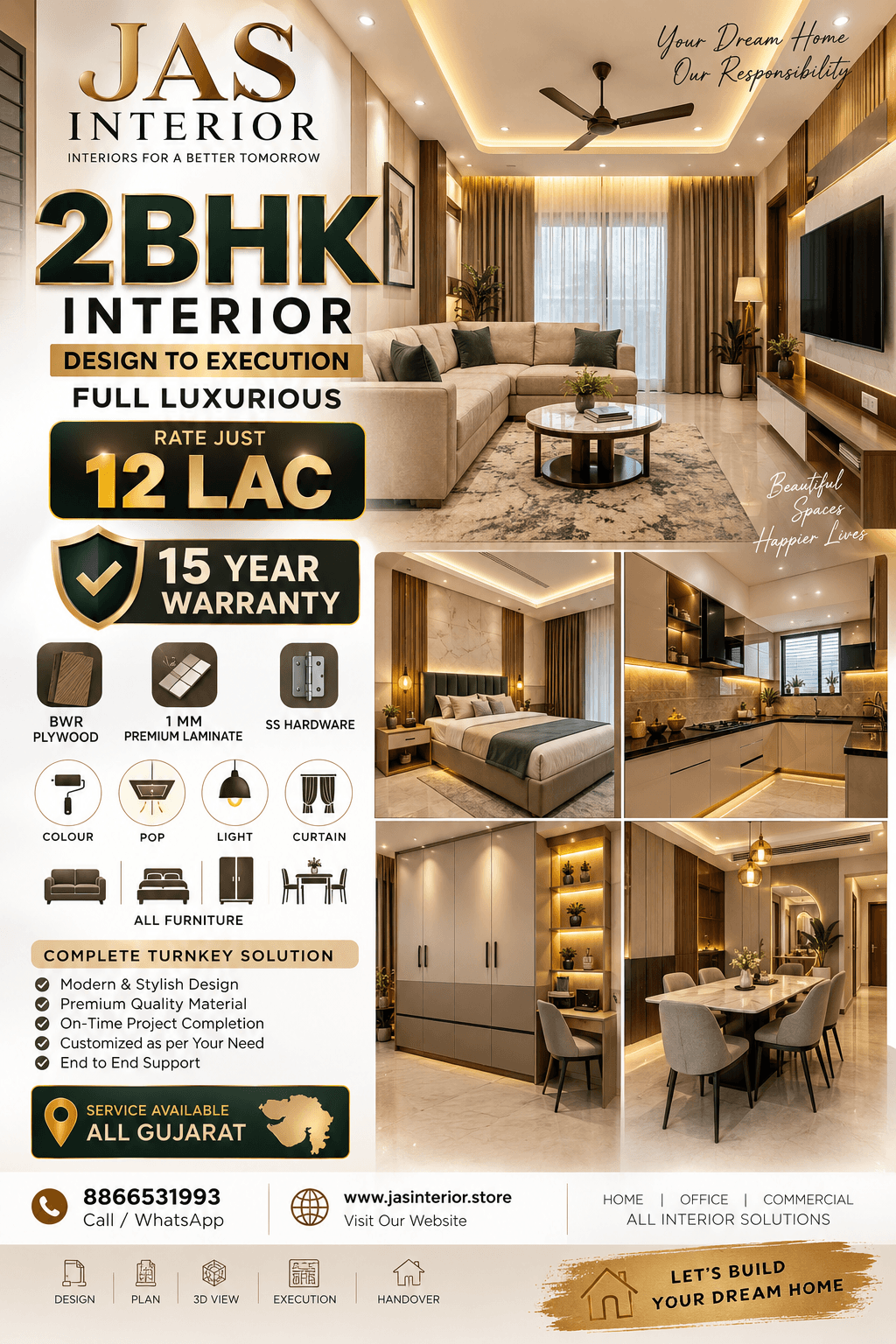 2 BHK Interior Package