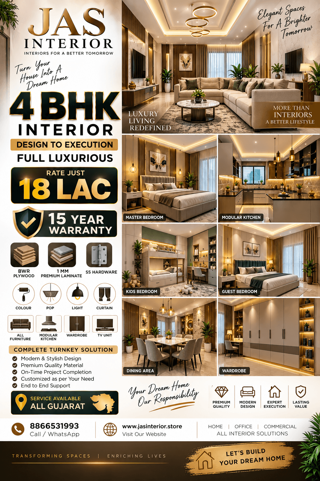 4 BHK Interior Package